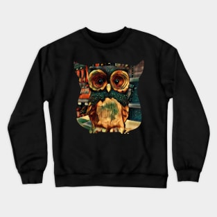 Galaxy Space Owl Crewneck Sweatshirt